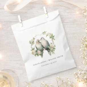 Sachets En Papier Inséparables romantiques mignons Mariage de couron