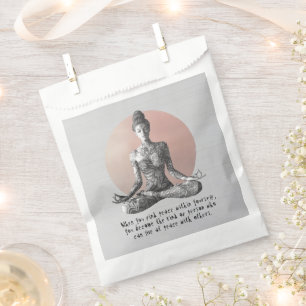 Sachets En Papier Instructeur de méditation Yoga Reiki Master Lotus 