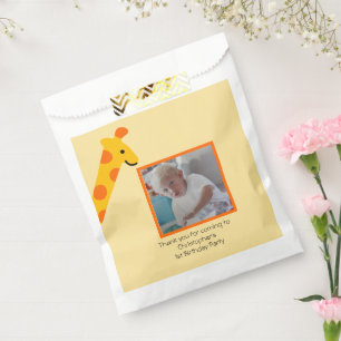 Sachets En Papier Invitation d'anniversaire 1 an pour garçons avec p