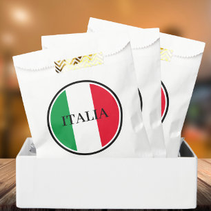Sachets En Papier Italie Drapeau italien Rouge Blanc Vert Italia