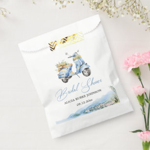 Sachets En Papier Italie méditerranéenne Amalfi Vespa Enterrement de
