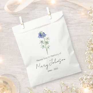 Sachets En Papier Jacinthe des bois | Paquet de graines simple Funér