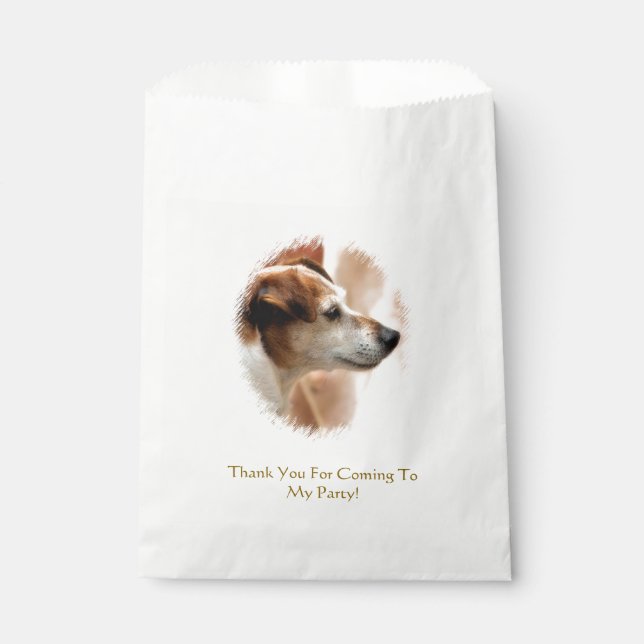 SACHETS EN PAPIER JACK RUSSELL TERRIER CHIEN (Devant)