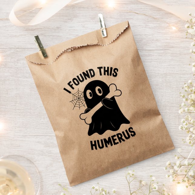 Sachets En Papier J'ai trouvé ce fantôme d'Halloween humérus (Coupé)