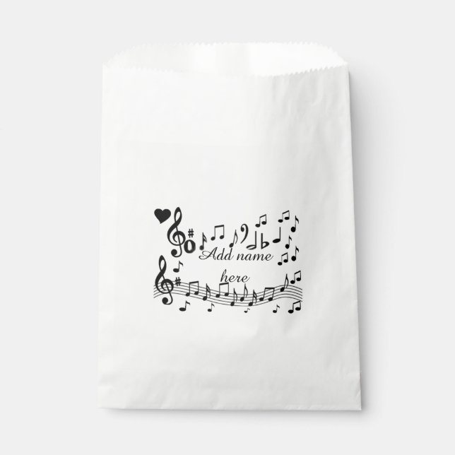 Sachets En Papier Jams de musique_ (Devant)