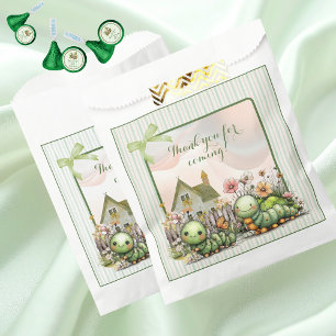 Sachets En Papier Jardin de Chenille Mignonne Fête de Baby Shower