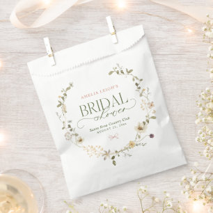 Sachets En Papier Jardin Féerique Fantaisiste et Nœuds pour une Fête