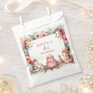 Sachets En Papier Jardin poilu rose enchanté - Anniversaire