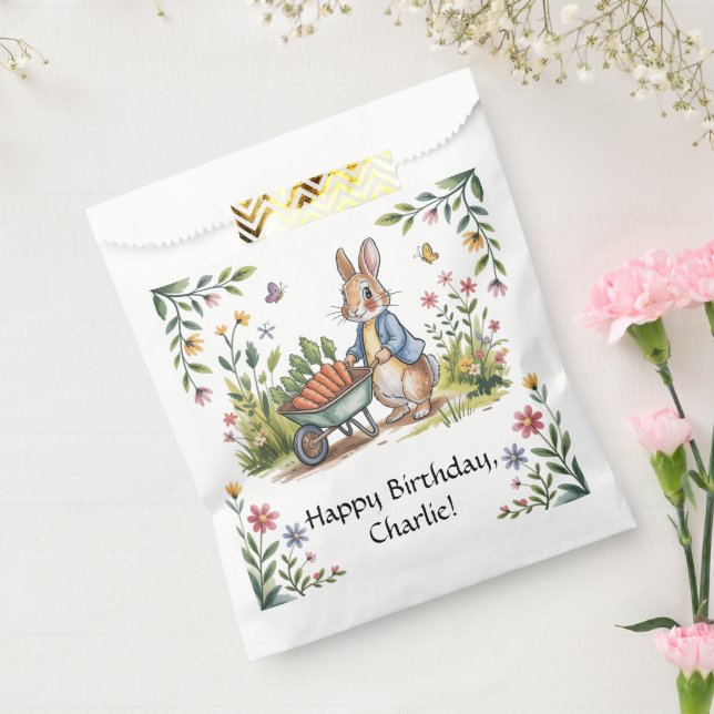 Sachets En Papier Jardin Whimsical Bunny Garçon Anniversaire Bash (Scellé)