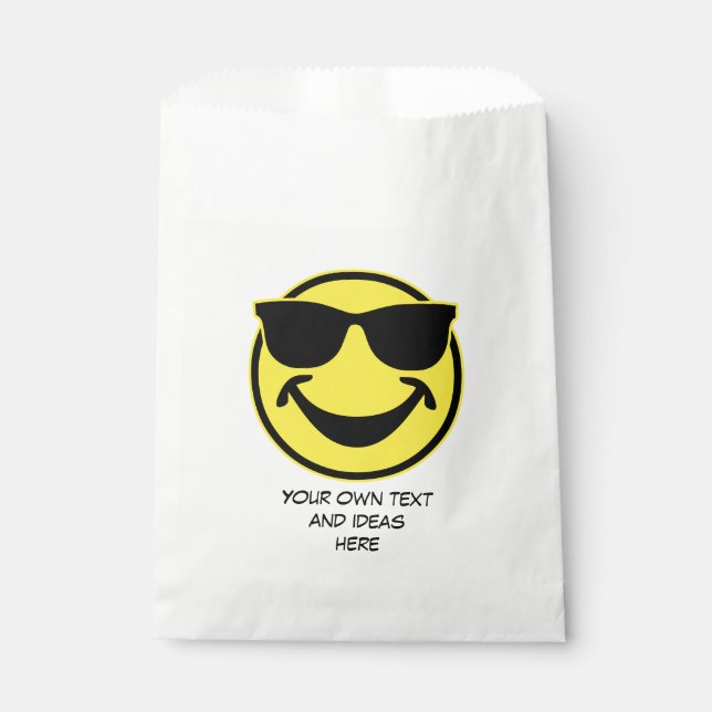 Sachets En Papier Jaune cool + votre dos. & idées (Devant)