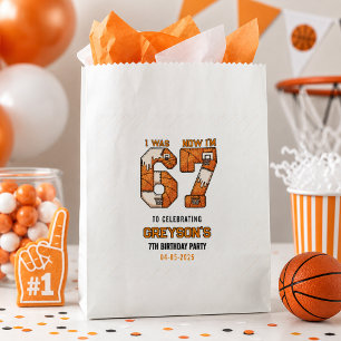 Sachets En Papier J'avais 6 ans maintenant j'ai 7 ans Basket-ball –