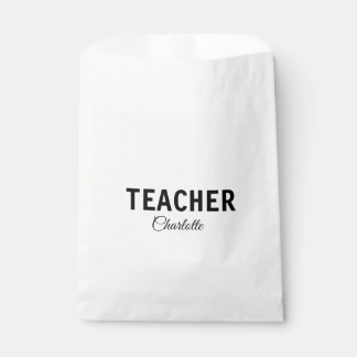 Sachets En Papier Je suis enseignant école Collegeajouter votre nom 