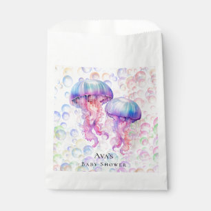 Sachets En Papier Jellyfish et bulles colorées Baby shower fille