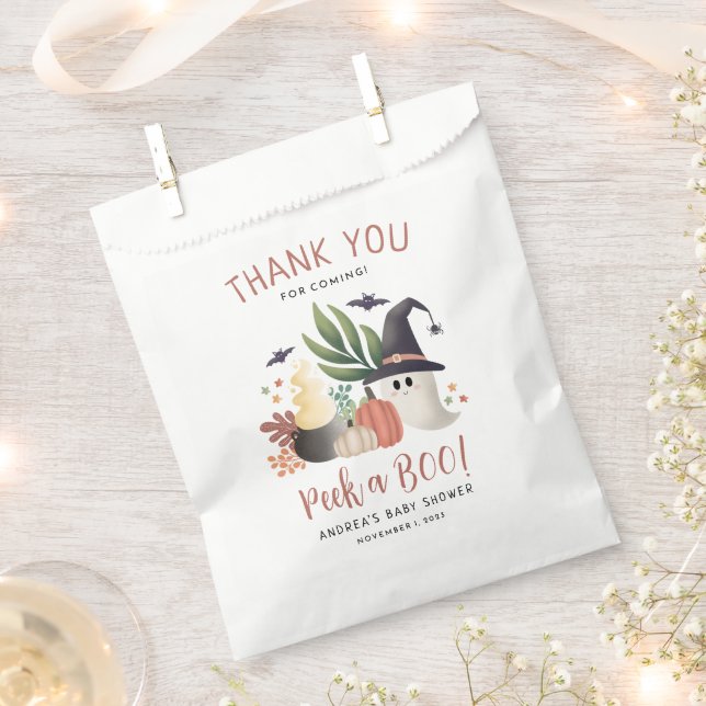 Sachets En Papier Jetez un oeil à un Baby shower fantôme d'Halloween (Coupé)