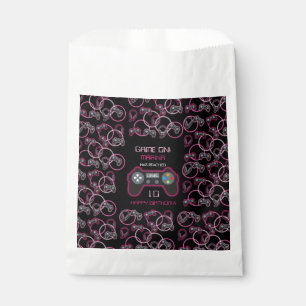Sachets En Papier Jeu vidéo Neon Rose Girls Anniversaire