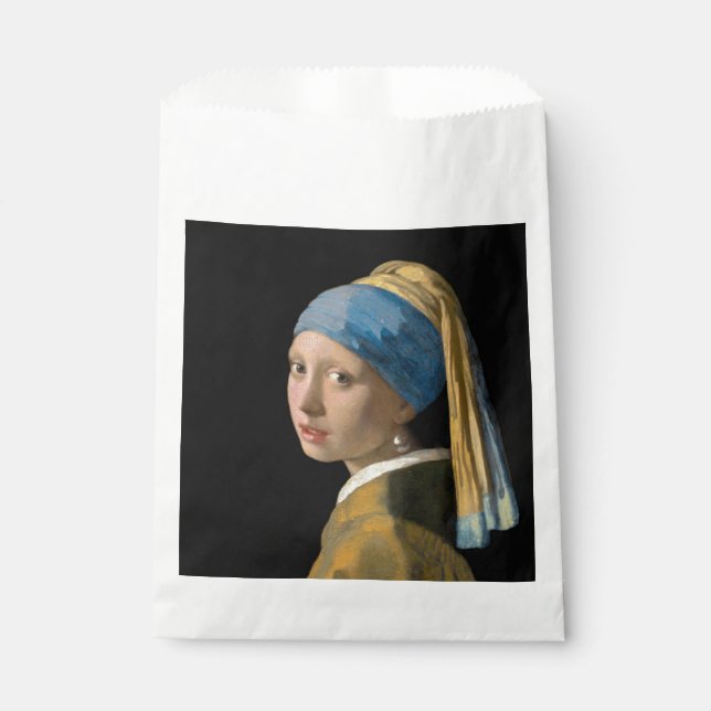 Sachets En Papier Johannes Vermeer - Fille avec une oreille perle (Devant)