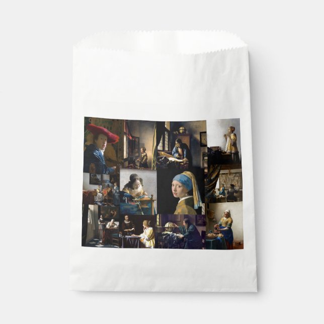 Sachets En Papier Johannes Vermeer - Patchwork de chefs-d'oeuvre (Devant)
