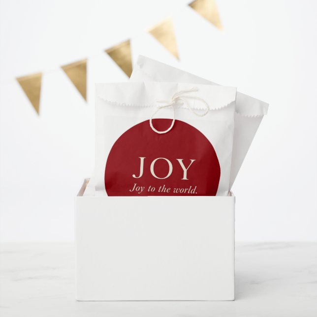 Sachets En Papier JOIE | Psaume 98:4 | Cadeau de Noël (Fête)