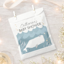 Joli Baby shower de baleine blanche