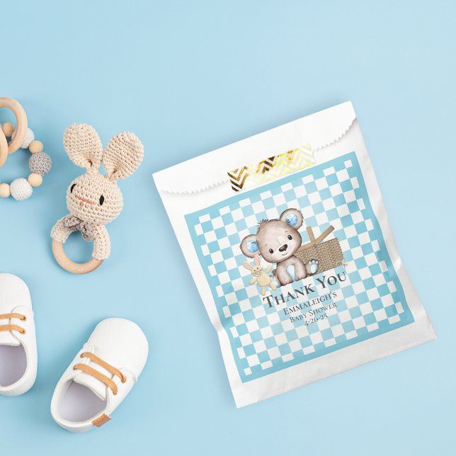 Sachets En Papier Joli Baby shower de pique-nique Teddy Bear Brown (Créateur téléchargé)