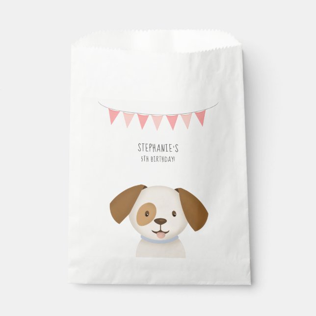 Sachets En Papier Joli chiot (Devant)