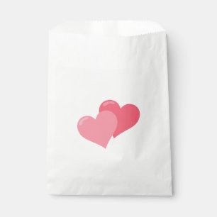 Sachets En Papier Joli Coeur rose