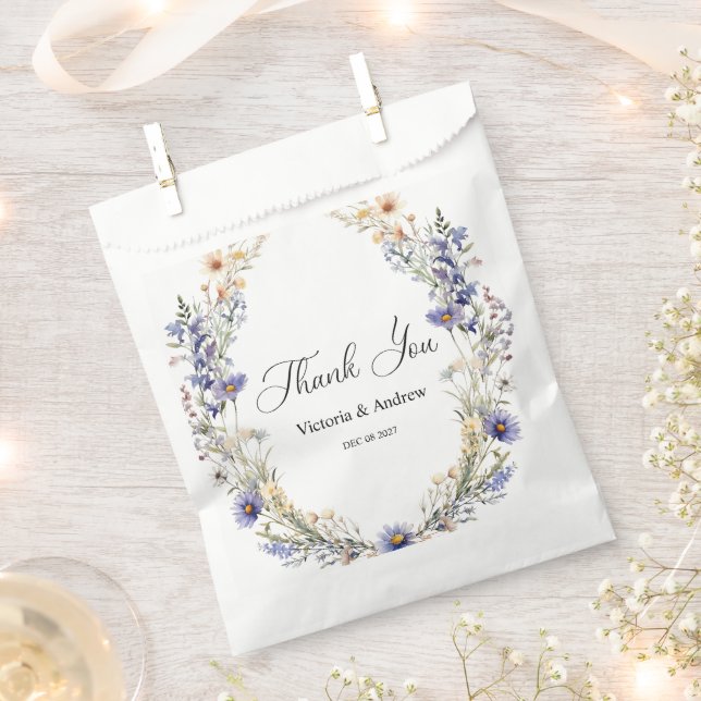 Sachets En Papier Joli floral (Coupé)