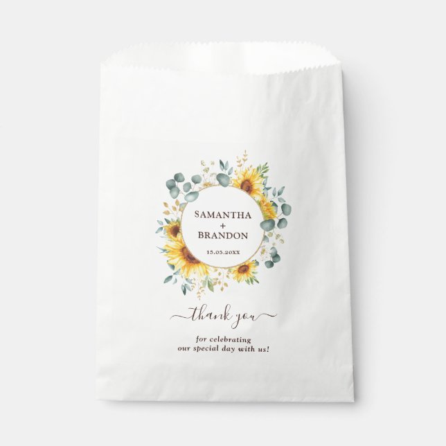 Sachets En Papier Joli mariage de jardin botanique d'été de (Devant)
