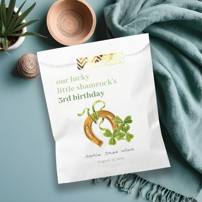 Sachets En Papier Joli Shamrock  St Patrick's Day Anniversaire de en (Créateur téléchargé)
