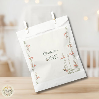 Sachets En Papier Jolie abeille à miel Fille Fête premier anniversai