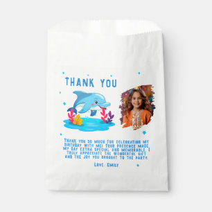 Sachets En Papier Jolie dauphin animaux marins photo fête d'annivers