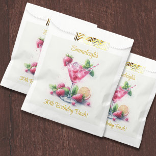 Sachets En Papier Jolie en rose 30e anniversaire fête