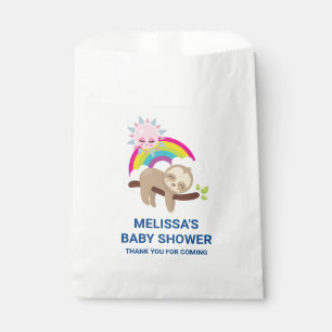 Sachets En Papier Jolie fentes en azy avec Baby shower Sun & Rainbow