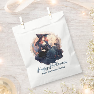 Sachets En Papier Jolie sorcière et mignonne chat noir Halloween heu