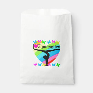 SACHETS EN PAPIER JOLIMENT J'AIME GYMNASTICS RAINBOW DESIGN