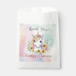 Sachets En Papier Jote Unicorn Tournesol Anniversaire
