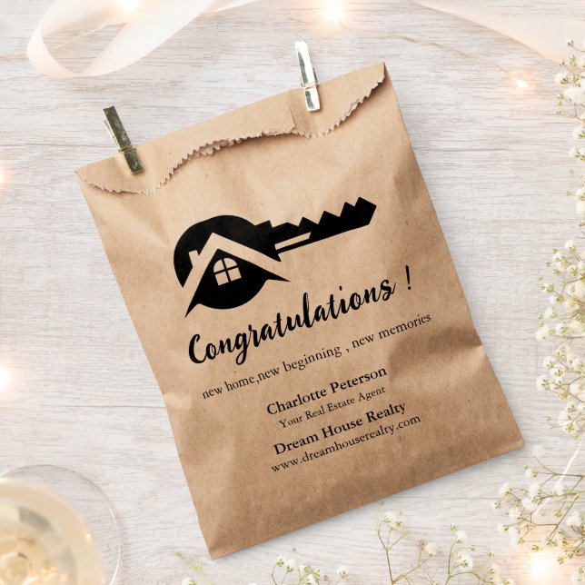 Sachets En Papier Jour de fermeture de l'immobilier pour l'acheteur (Coupé)