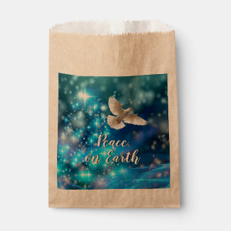 Sachets En Papier Jour de la Paix de la Colombe Bleue