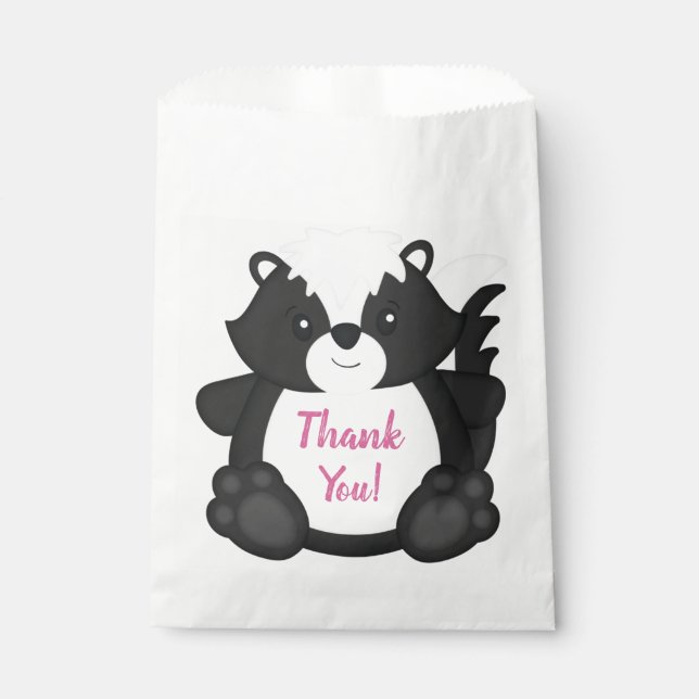 Sachets En Papier Jour de l'anniversaire de Skunk (Devant)