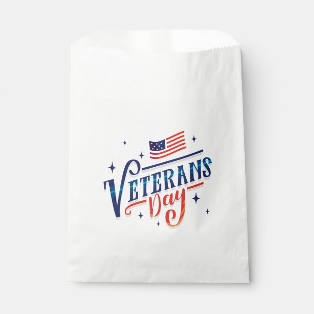Sachets En Papier Jour des anciens combattants (Devant)
