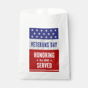 Sachets En Papier Jour des anciens combattants - Honorer tous ceux q