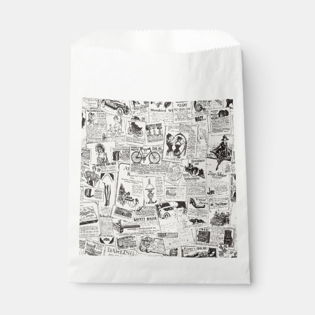 Sachets En Papier Journal vintage   (Devant)