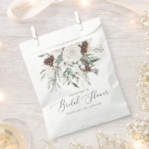Sachets En Papier Journée élégante de mariage avec des éléments pers