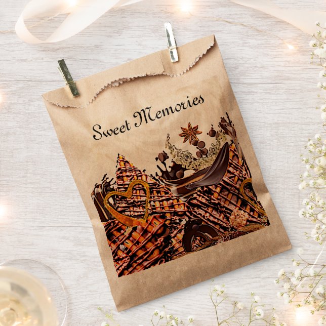 SACHETS EN PAPIER JOURNÉE SUCRÉE ET ENSOLEILLÉE ! :) (Coupé)