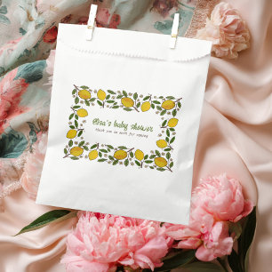 Sachets En Papier Jovely Lemons Rustique BABY SHOWER PERSONNALISÉ