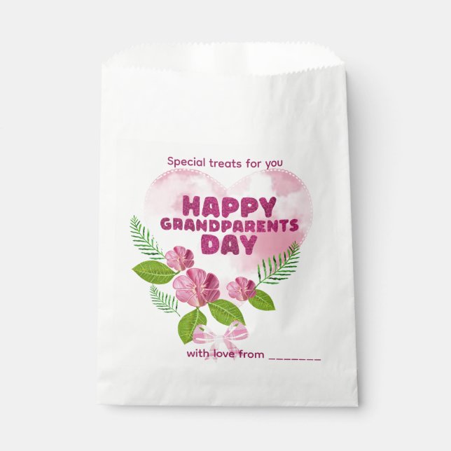 Sachets En Papier Joyeuse Fête des Grands-Parents  (Devant)