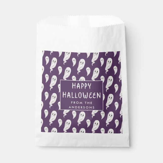 Sachets En Papier Joyeuse fête d'Halloween cadeau sac cadeau (Devant)