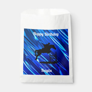 Sachets En Papier Joyeux Anniversaire Chasseur Cheval Jumper Equestr