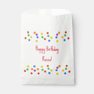 Sachets En Papier Joyeux anniversaire Colorful Confetti Party