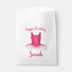 Sachets En Papier Joyeux Anniversaire Danse Ballet Rose Ballerina Tu